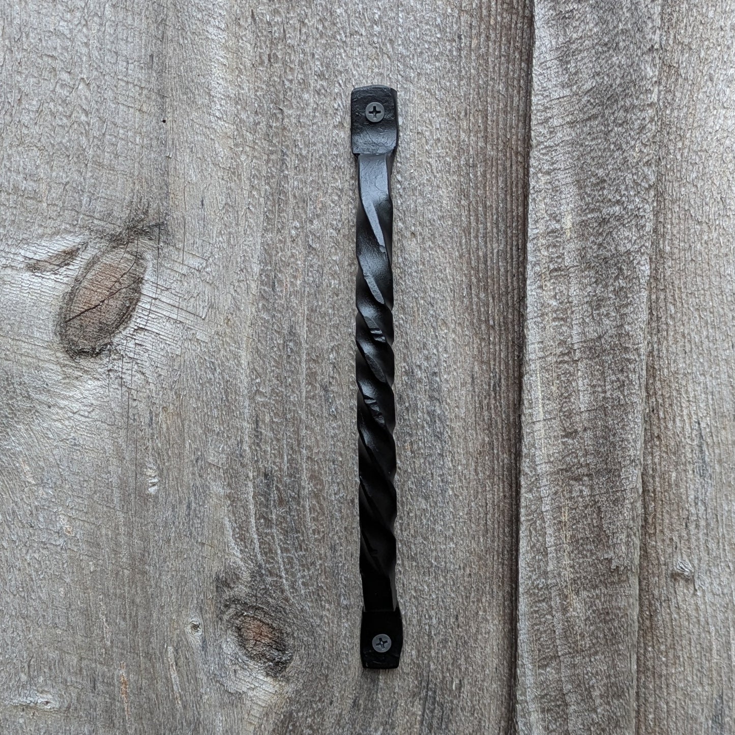 Single Curved Twisted Hand Forged Handle