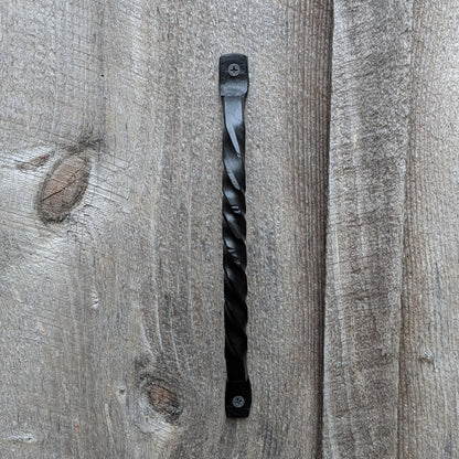 Single Curved Twisted Hand Forged Handle