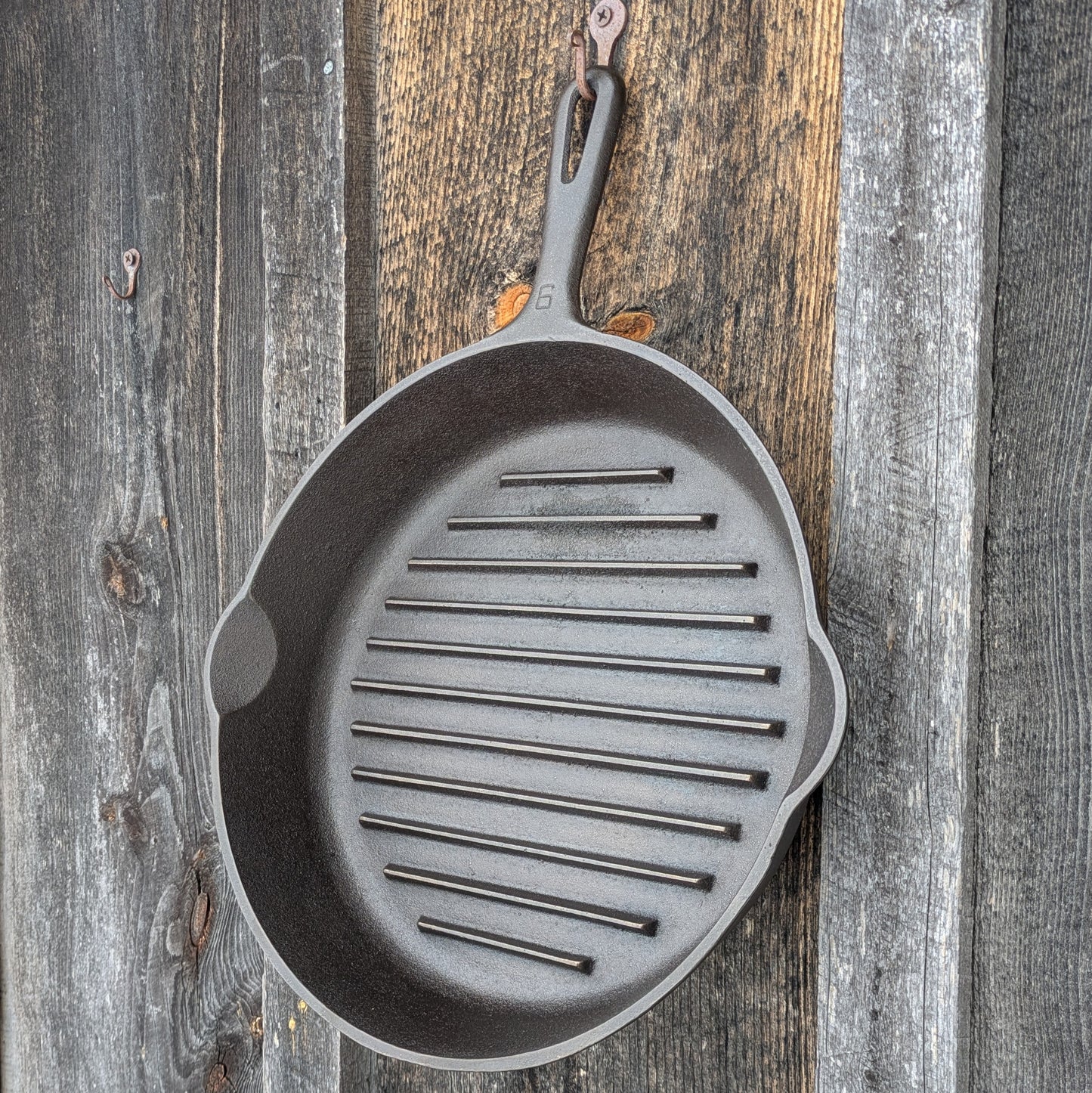 Wagner Ware #9 Cast Iron Grill Pan Skillet