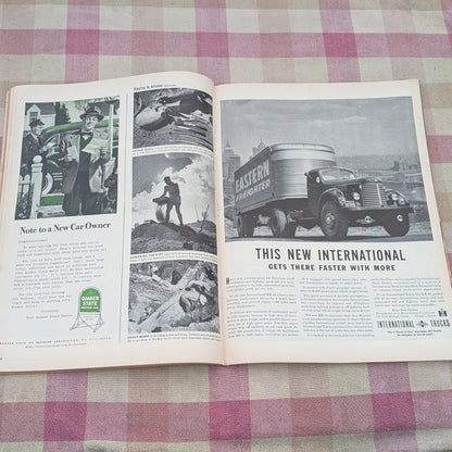 7 Vintage Life Magazines, April - September 1946