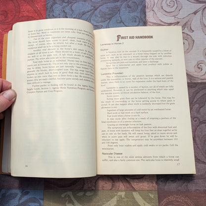 Horseman's Almanac and First Aid Handbook, 1971 Agway Promo