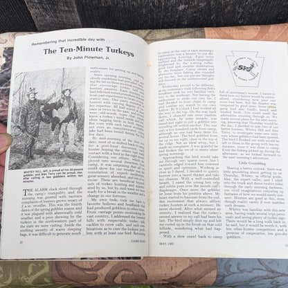 Vintage 1981 Pennsylvania Game News Magazines, Full Year Set of 12