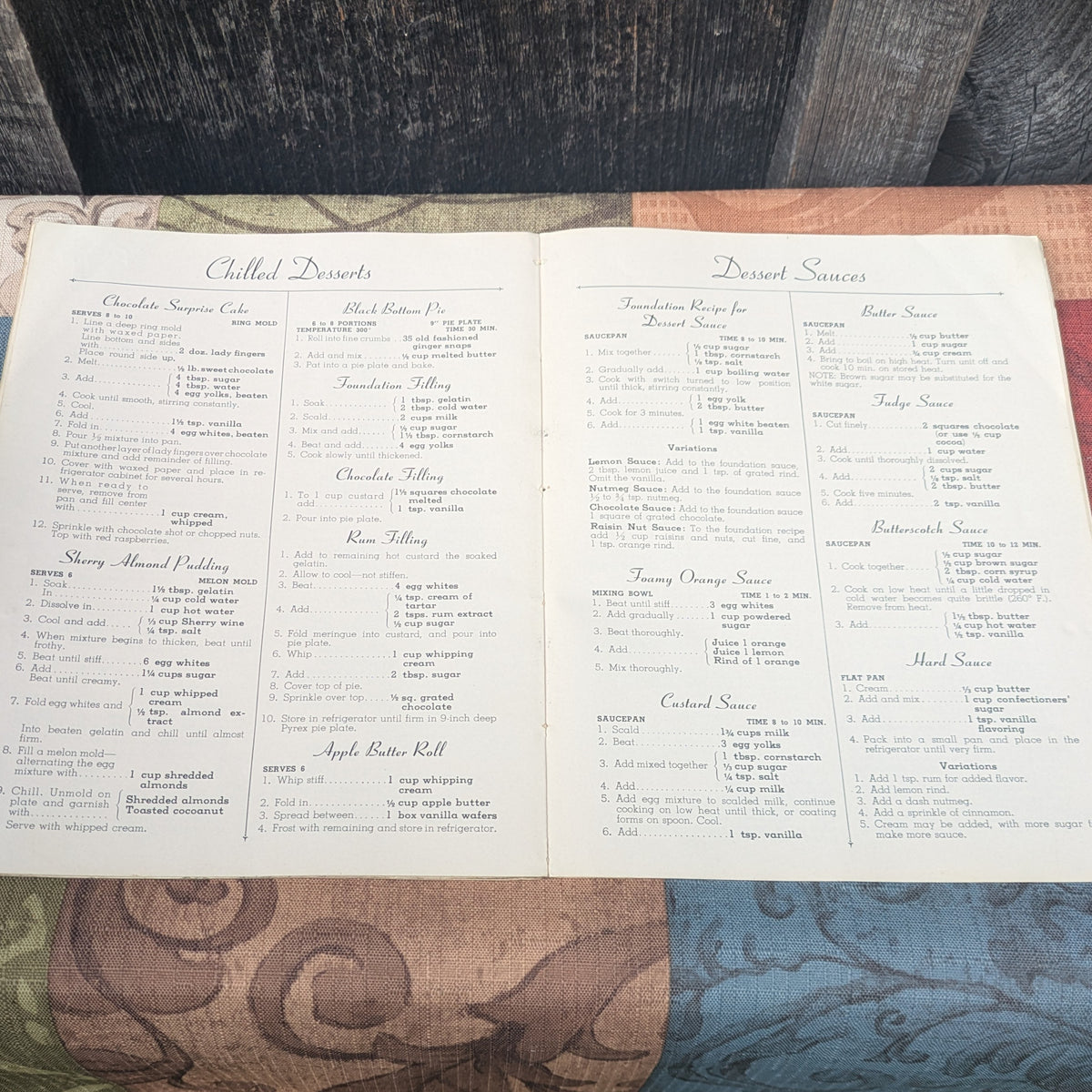 Set of 6 Vintage 1940's Advertising Cookbook Booklets
