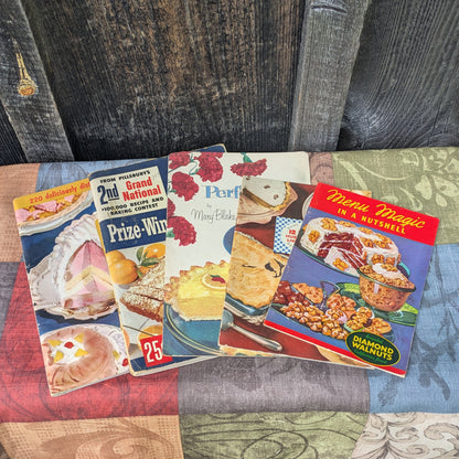 5 Vintage 1950's Cookbook Booklets- Desserts, Pies & More