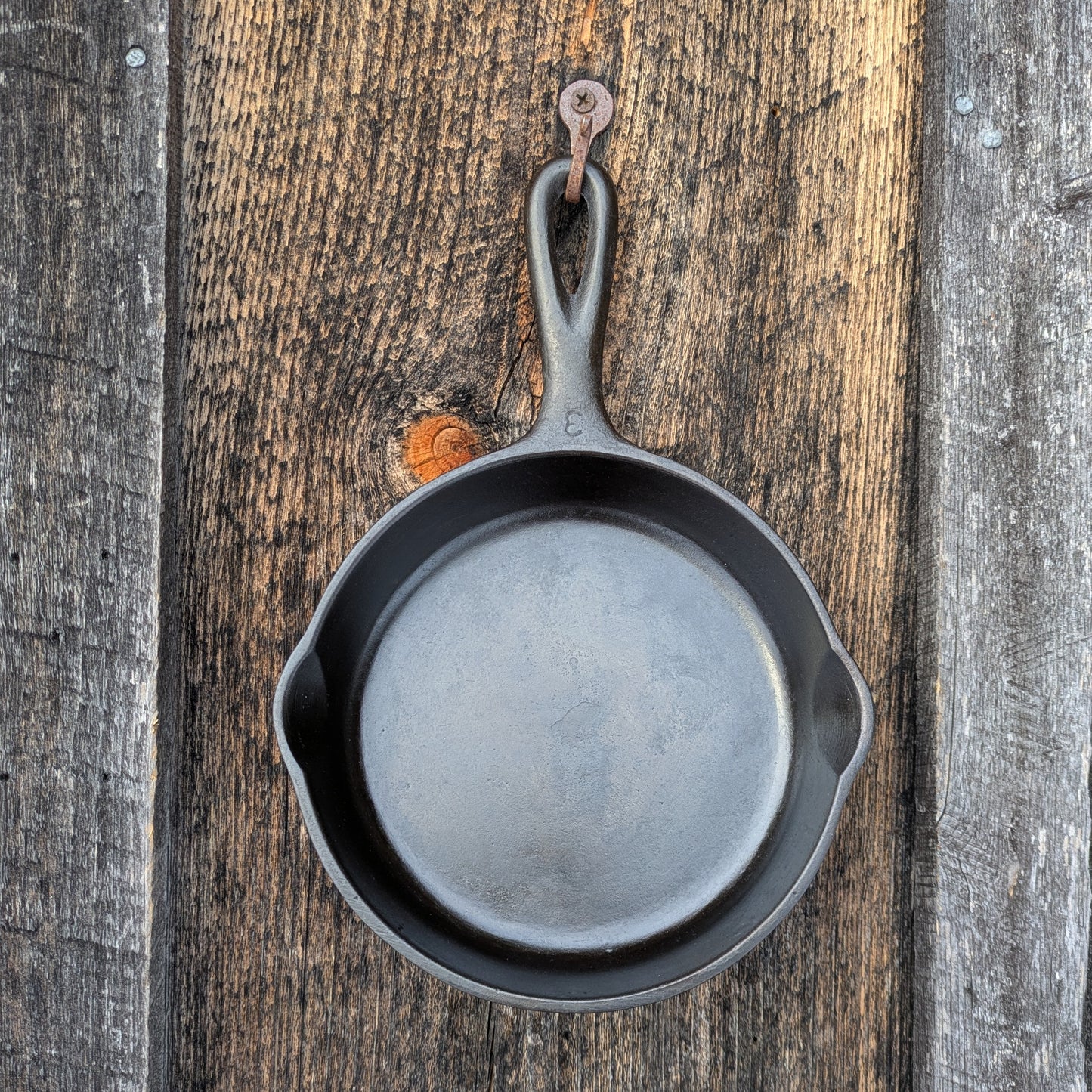 Set of 4 Vintage Wagner Ware Cast Iron Skillets, Sizes #3, 6, 8, & 10