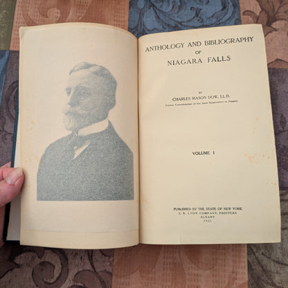 1921 Anthology and Bibliography of Niagara Falls, 2 Volume Set by Charles Mason Dow