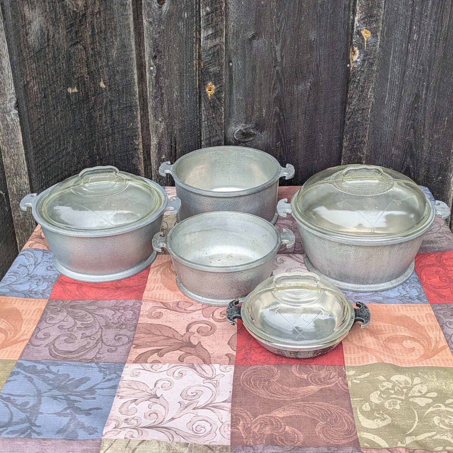 8 Piece Set Guardian Service Cast Aluminum Cookware