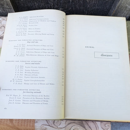 Vintage USDA Yearbook of Agriculture 1956 Animal Diseases