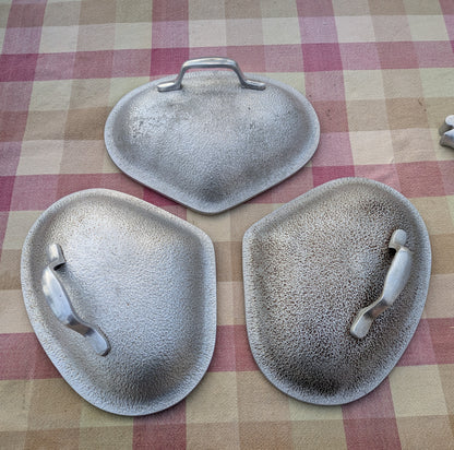 Vintage Silver Seal Cast Aluminum Triplicate Pans