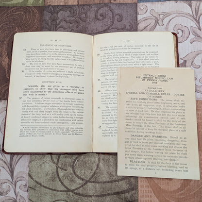 1910 Suggested Rules for Recovering Coal Mines After Explosions and Fires by W. E. Garforth