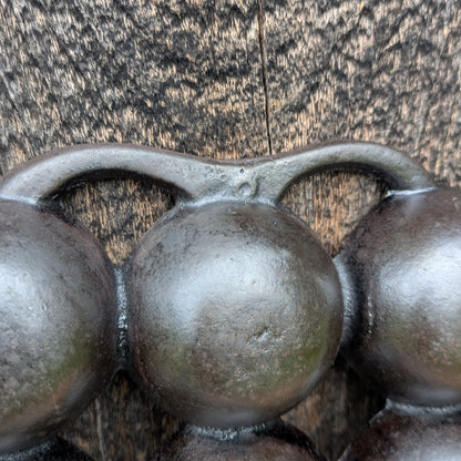 Antique Cast Iron Golf Ball Gem Pan