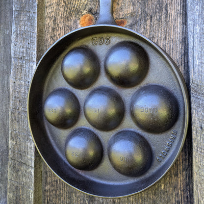 Griswold No. 32 Aebleskiver Danish Cake Pan or Egg Poacher, 962