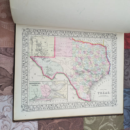 Mitchell's 1868 New General Atlas. Antique Maps and Statistics