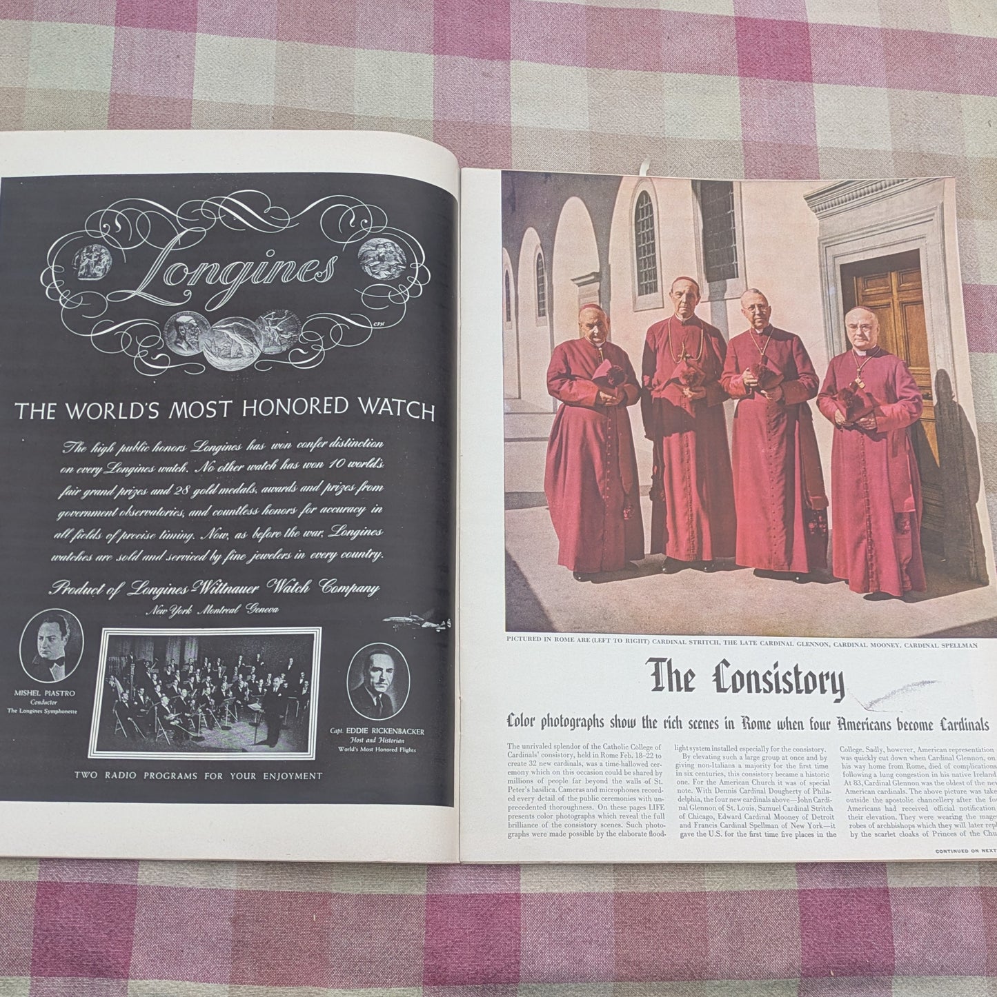 7 Vintage Life Magazines, April - September 1946