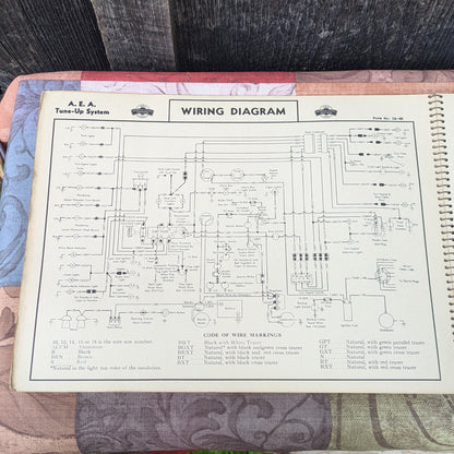 1949 American Electric Association Tune Up Specification Charts and Wiring Diagrams for Vintage Automobiles