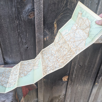 Antique English Maps- Bacon's Road-Map of the South Coast & Bartholomew's Map of the Lake District