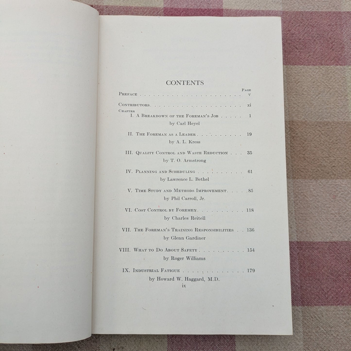The Foreman's Handbook, Edited by Carl Heyel, 1943