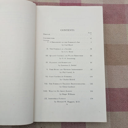 The Foreman's Handbook, Edited by Carl Heyel, 1943