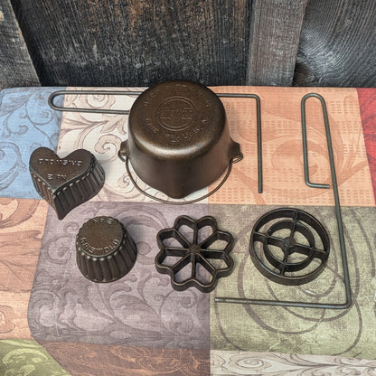Griswold Deep Patty Bowl and Deep and Shallow Patty Molds