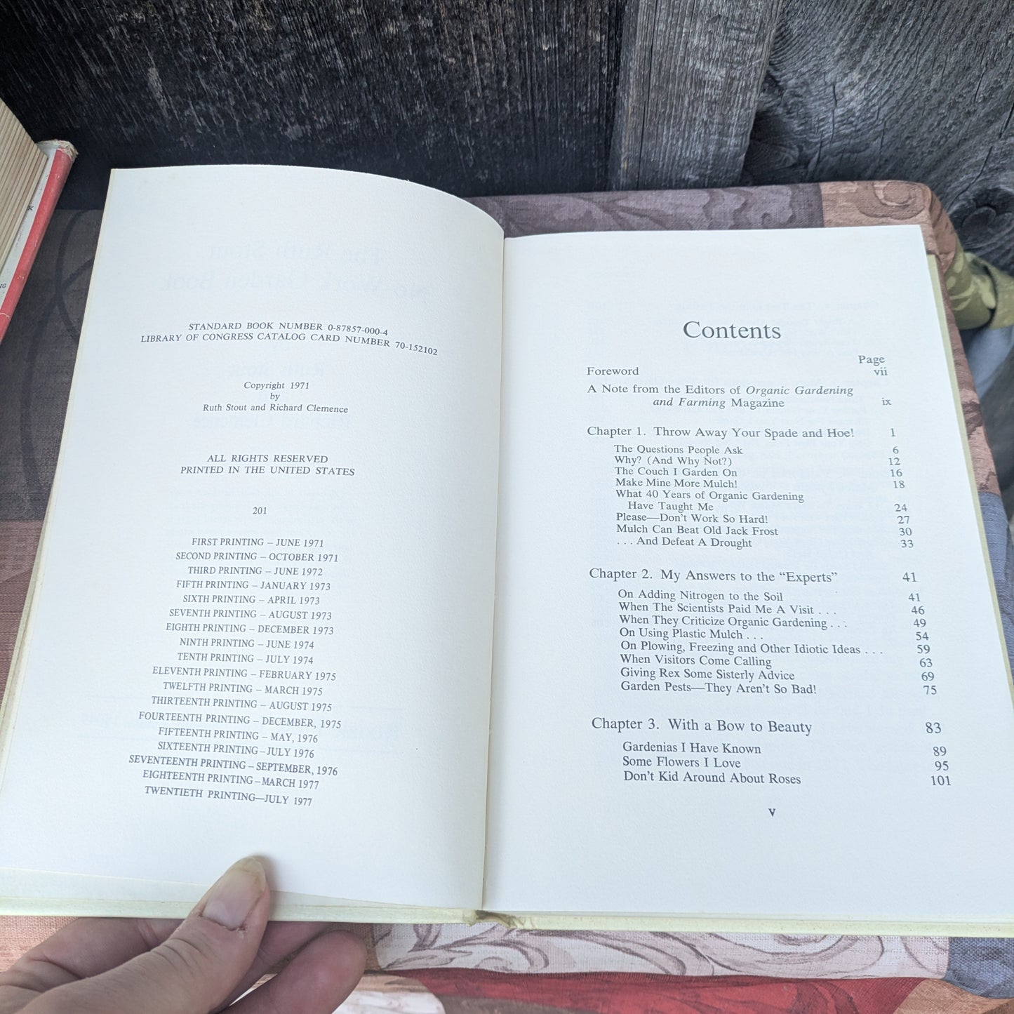 4 Vintage Books by Rodale Press- No-Work Garden, Rodale Cookbook, Better Soil and Encyclopedia for Healthful Living