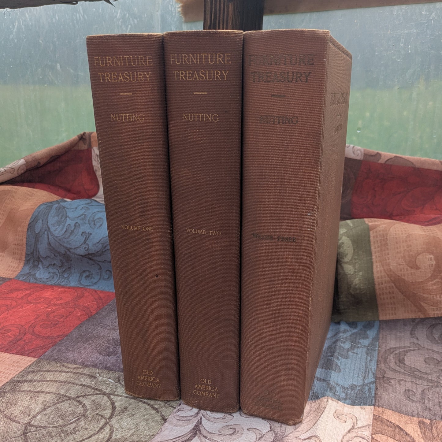 First Edition Furniture Treasury by Wallace Nutting, Complete 3 Volume Set