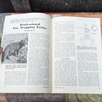 Vintage 1971 Pennsylvania Game News Magazines, Full Year Set of 12
