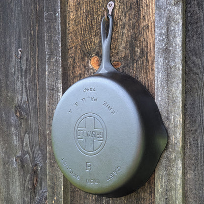 Griswold #8 Large Block Logo Cast Iron Skillet Smooth Bottom 704 P