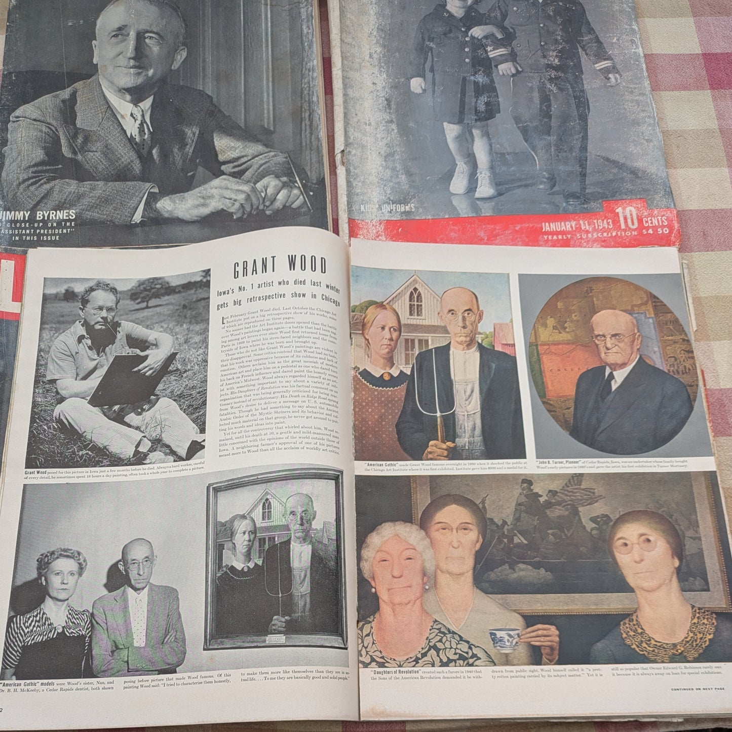 Set of 12 Vintage Life Magazines January-March 1943, WWII History