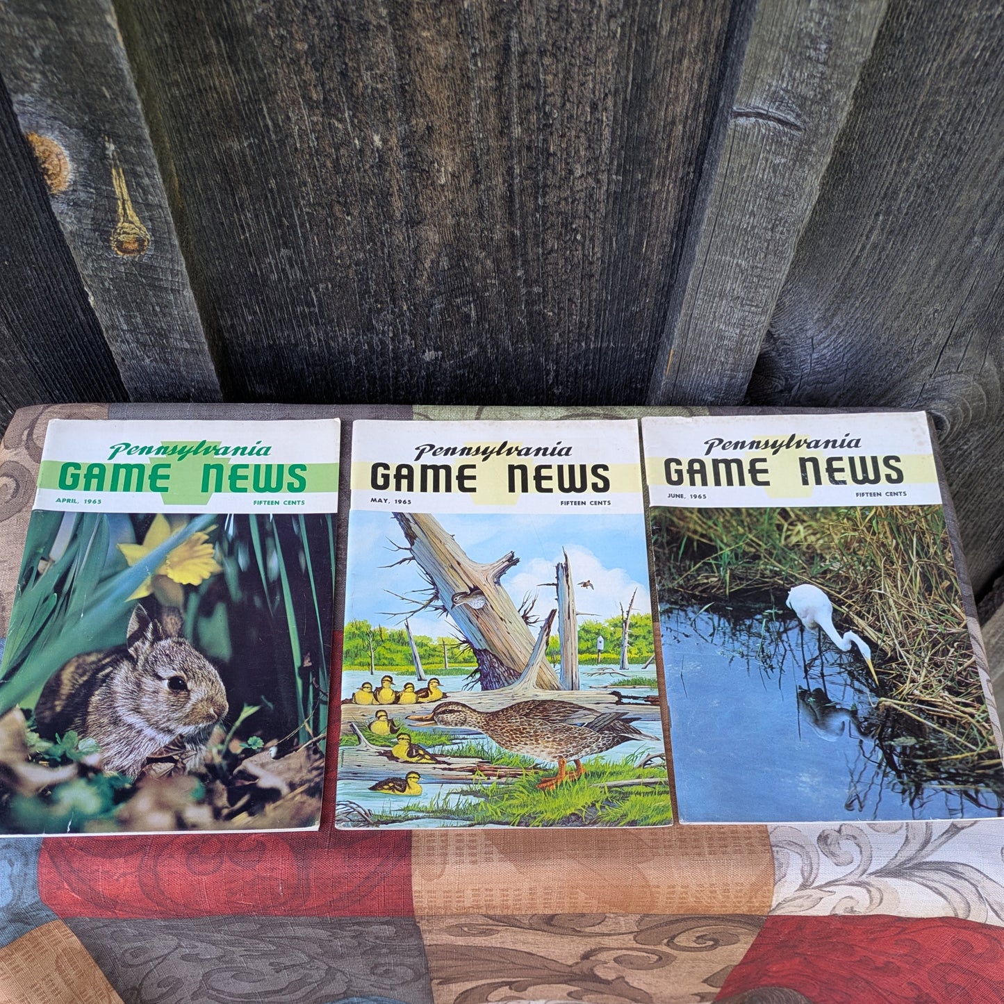 Vintage 1965 Pennsylvania Game News Magazines, Set of 9