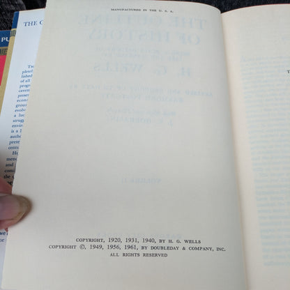The Outline of History: The Whole Story of Man by H. G. Wells, 2 Volume Set