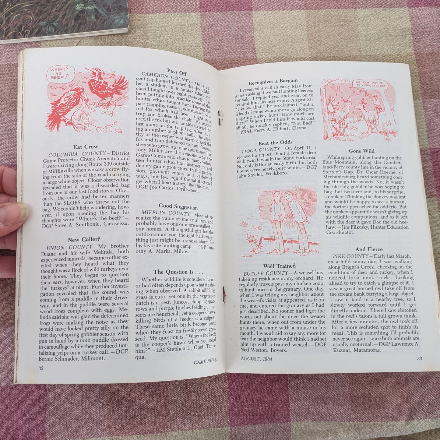 Vintage 1984 Pennsylvania Game News, Full Year Set of 12