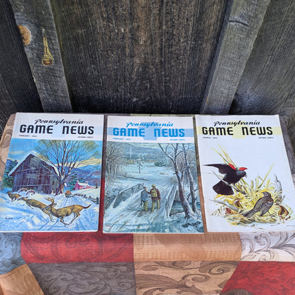 Vintage 1965 Pennsylvania Game News Magazines, Set of 9
