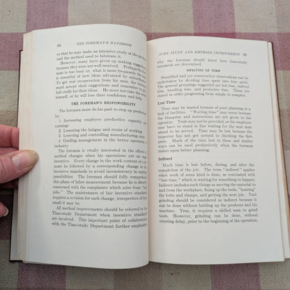 The Foreman's Handbook, Edited by Carl Heyel, 1943