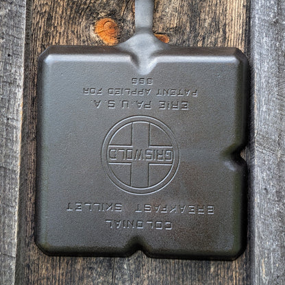 Griswold Cast Iron Square Colonial Breakfast Skillet 666