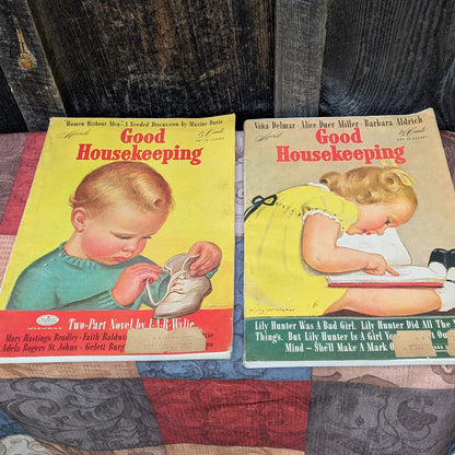5 Vintage Issues of Good Housekeeping Magazine 1942