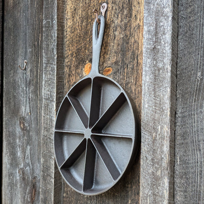 Vintage BSR Cast Iron Cornbread Wedge Skillet