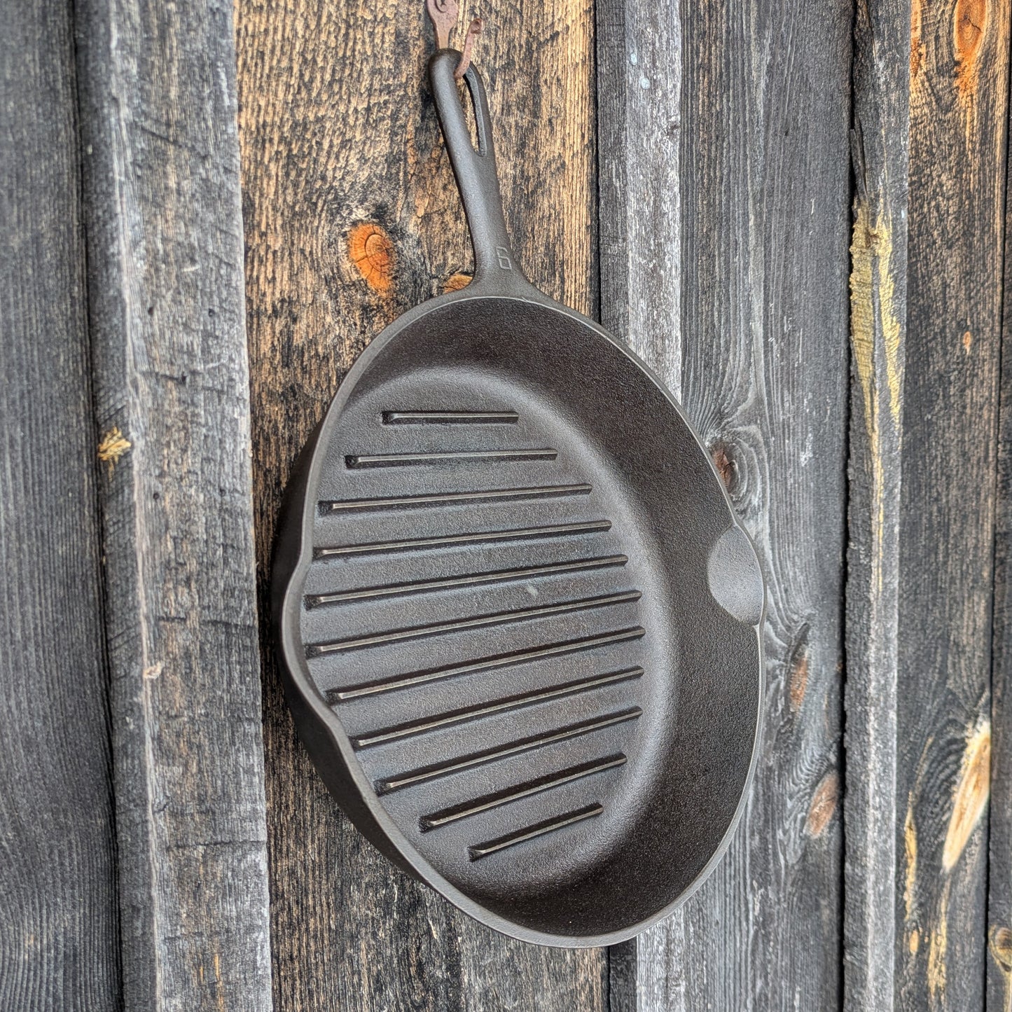 Wagner Ware #9 Cast Iron Grill Pan Skillet