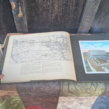 Antique 1914 Lake Michigan to Puget Sound Along the Chicago, Milwaukee & St. Paul Railway Scenic Guide Book Souvenir with Full Color Illustrations