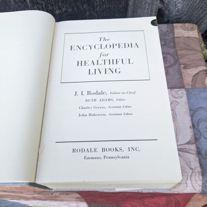 4 Vintage Books by Rodale Press- No-Work Garden, Rodale Cookbook, Better Soil and Encyclopedia for Healthful Living