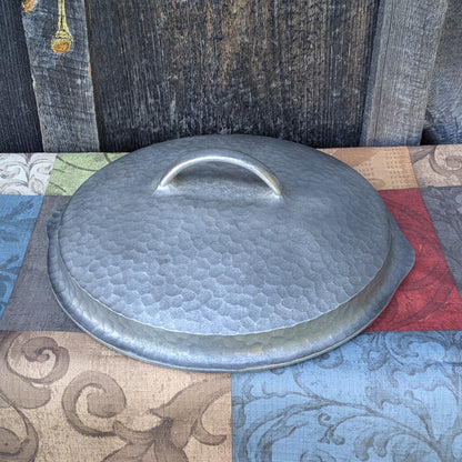 Wagner Ware Hammered Aluminum Round Roaster #8 with Lid 3248