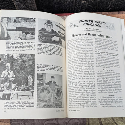 Vintage 1971 Pennsylvania Game News Magazines, Full Year Set of 12