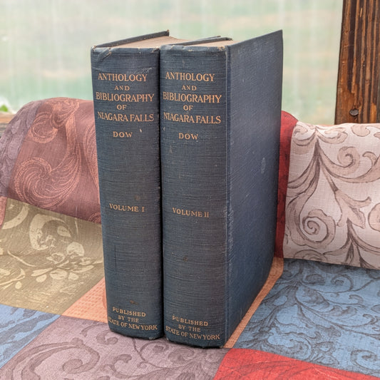1921 Anthology and Bibliography of Niagara Falls, 2 Volume Set by Charles Mason Dow