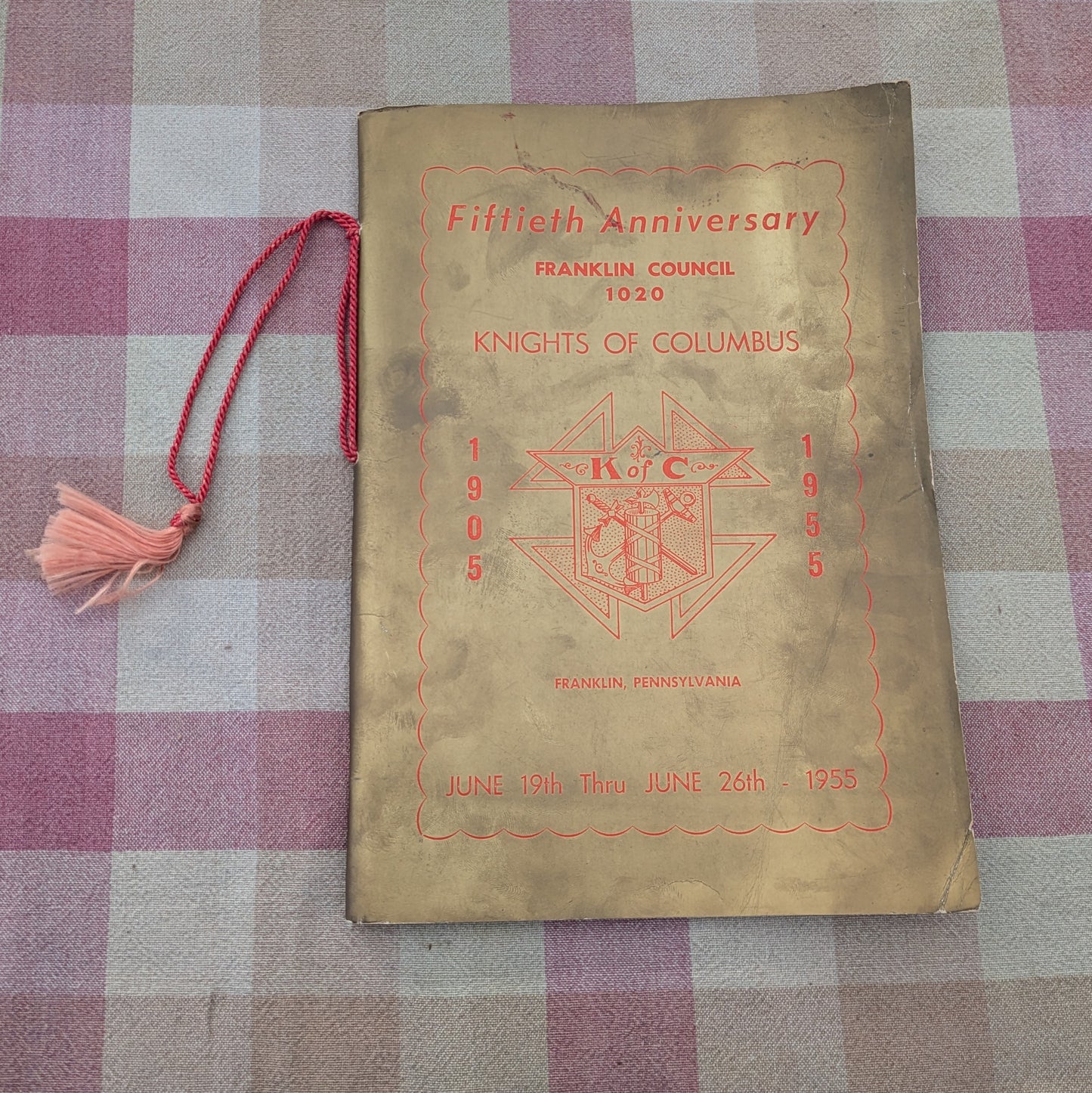 1955 Franklin PA Knights of Columbus 50th Anniversary Booklet