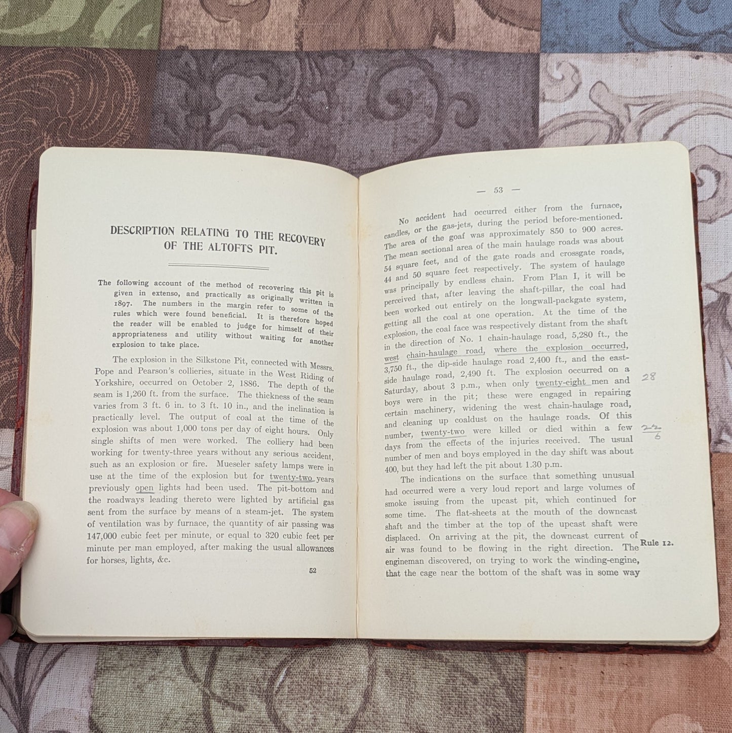1910 Suggested Rules for Recovering Coal Mines After Explosions and Fires by W. E. Garforth