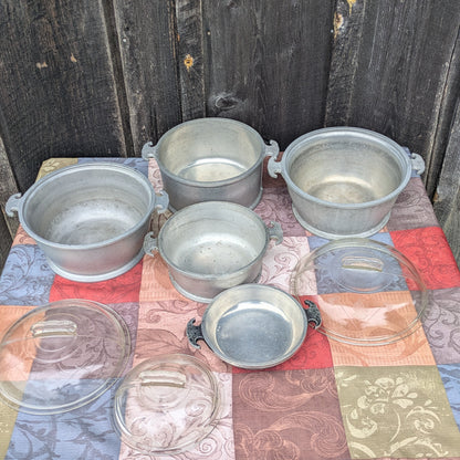 8 Piece Set Guardian Service Cast Aluminum Cookware