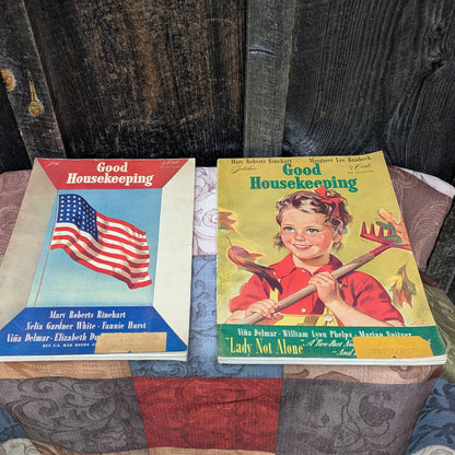 5 Vintage Issues of Good Housekeeping Magazine 1942