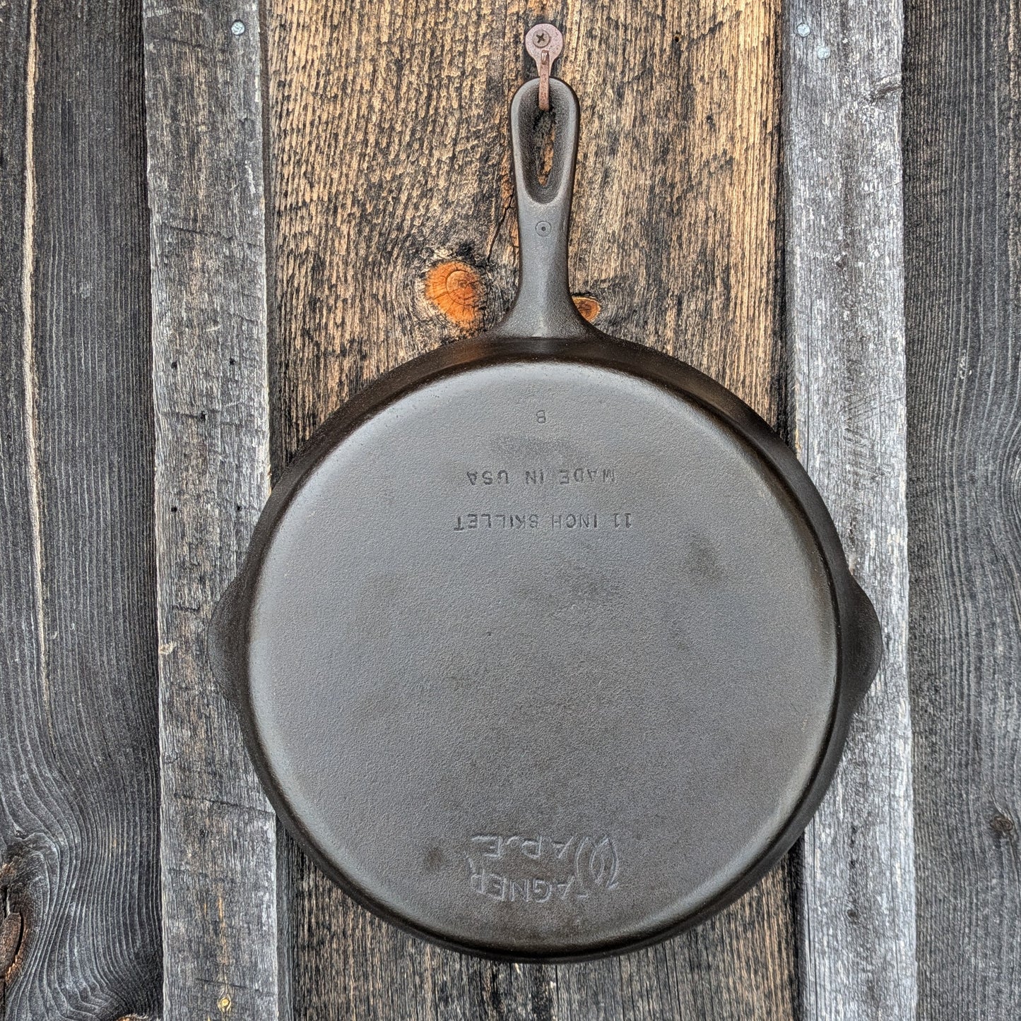 Wagner Ware #9 Cast Iron Grill Pan Skillet