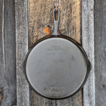 Wagner Ware #9 Cast Iron Grill Pan Skillet