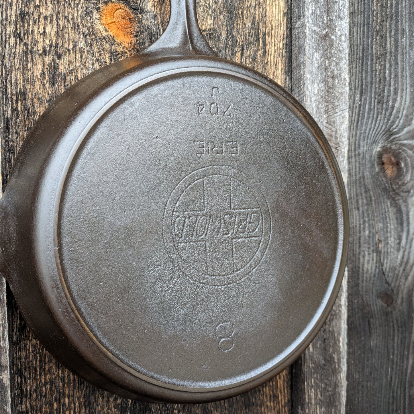 Antique Griswold #8 Slant Erie Cast Iron Skillet 704 J