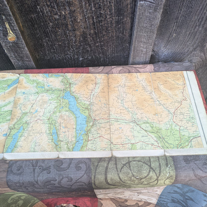 Antique English Maps- Bacon's Road-Map of the South Coast & Bartholomew's Map of the Lake District